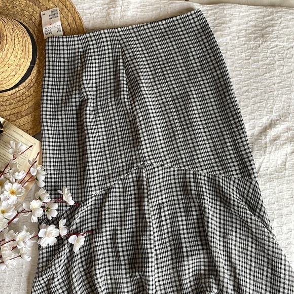 High low skirt from H&M in gingham checks - NWT - Picture 5 of 9